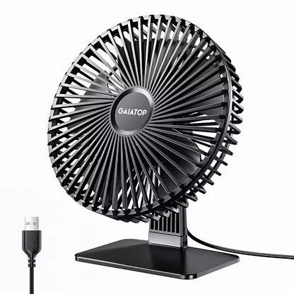 BreezeMate Portable USB Desk Fan  UltraQuiet 4Speed Cooling With 90 Adjustable Tilt 5