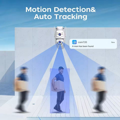 SecureView 4K DualLens PTZ WiFi Security Camera  Smart AutoTracking With 5GHz Connectivity 2