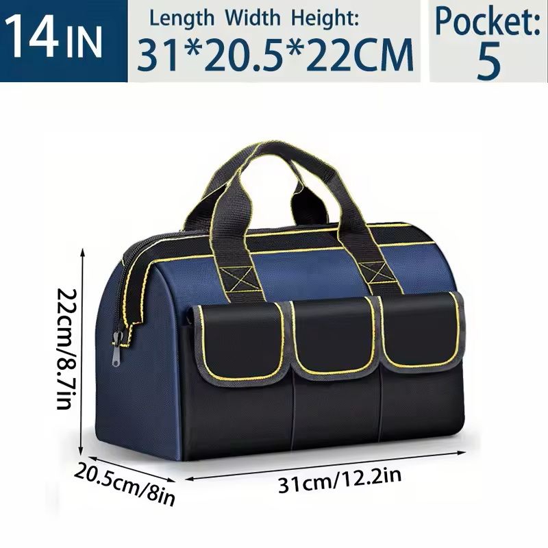 23Inch Waterproof HeavyDuty Tool Bag  Large Capacity MultiPocket Organizer For Electricians And Con