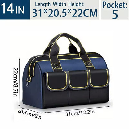 23Inch Waterproof HeavyDuty Tool Bag  Large Capacity MultiPocket Organizer For Electricians And Con