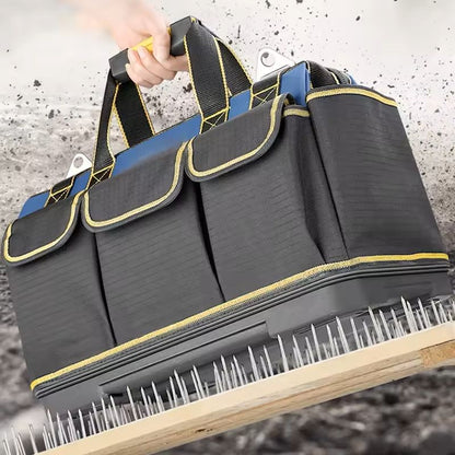 23Inch Waterproof HeavyDuty Tool Bag  Large Capacity MultiPocket Organizer For Electricians And Con
