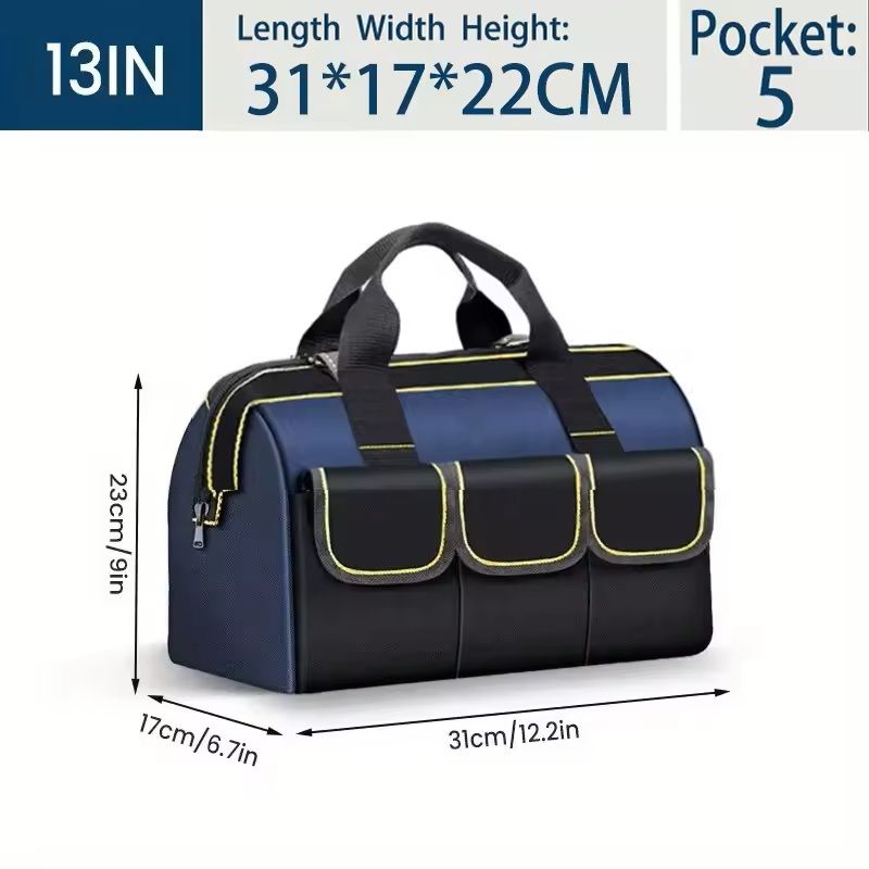 23Inch Waterproof HeavyDuty Tool Bag  Large Capacity MultiPocket Organizer For Electricians And Con