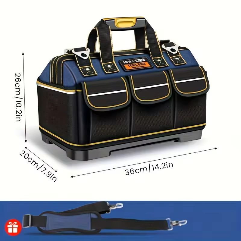1680D Oxford Electrician Tool Bag  Waterproof WearResistant HighCapacity Organizer 10