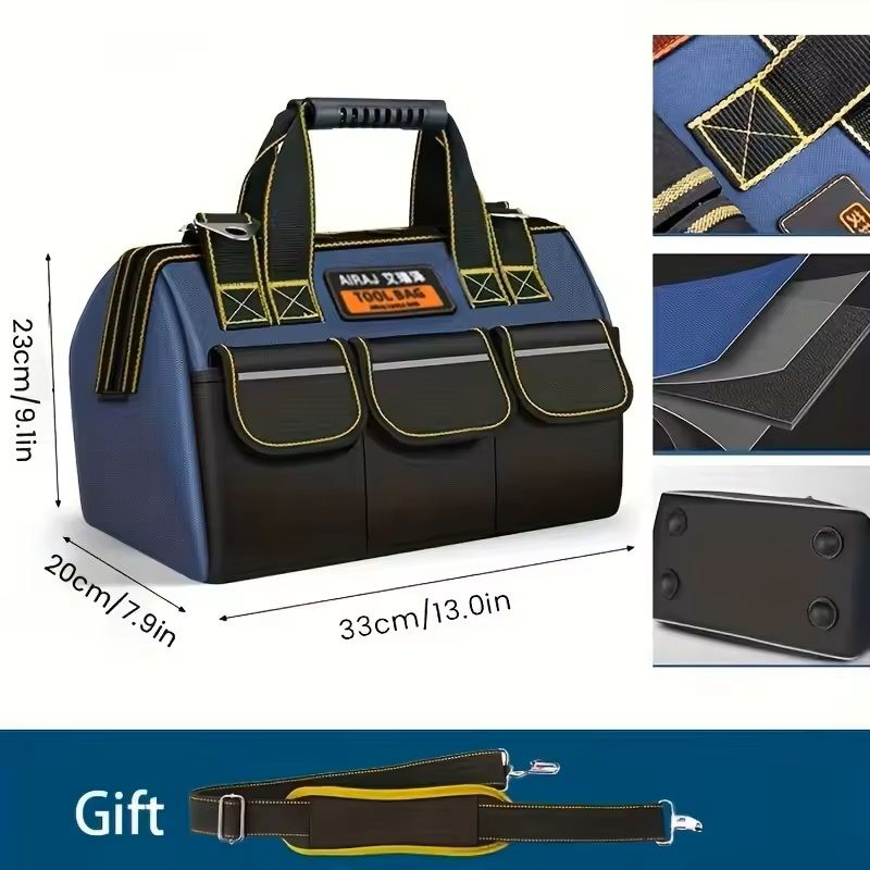 1680D Oxford Electrician Tool Bag  Waterproof WearResistant HighCapacity Organizer 6