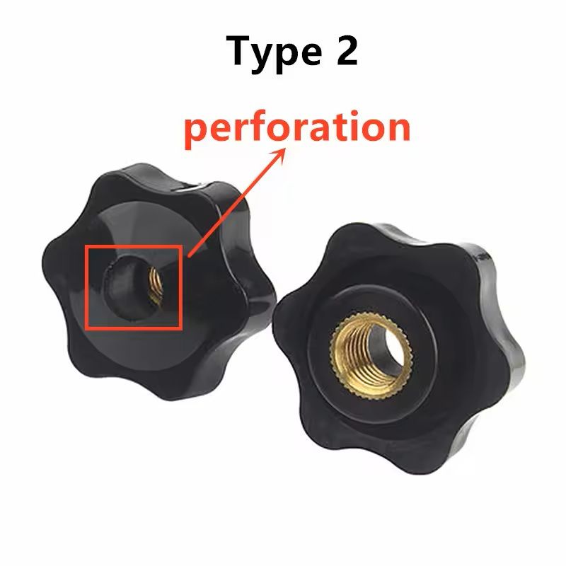 105 PCS M5M10 Star Knob Thumb Nuts  Durable Manual Clamping Handles For Machinery  DIY Projects 4