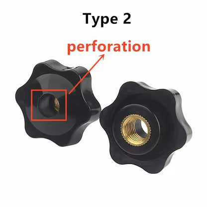 105 PCS M5M10 Star Knob Thumb Nuts  Durable Manual Clamping Handles For Machinery  DIY Projects 4