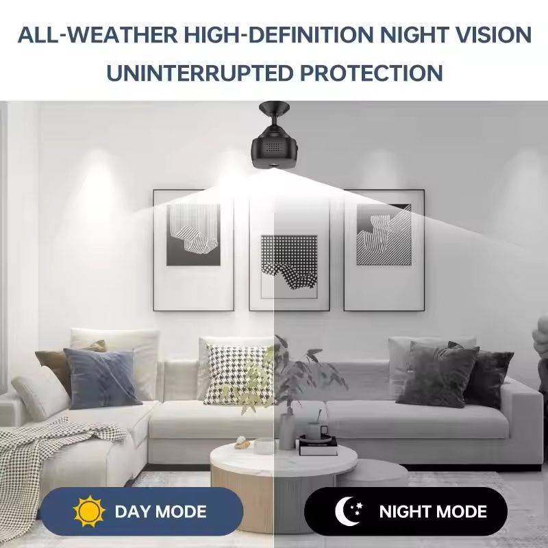 4K Mini Security Camera  FullColor Night Vision Waterproof WiFi Surveillance With Motion Detection 3