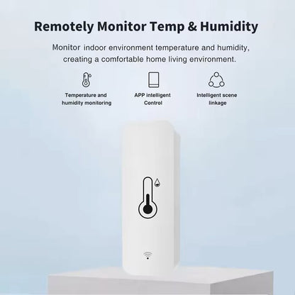 Smart WiFi Temperature  Humidity Sensor  Indoor Hygrometer With App Alerts Voice Control And LCD Di 4
