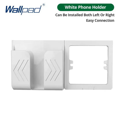 Sleek Crystal Panel Wall Outlet With Dual USB Charging  TypeC  TypeA Ports EU Standard 5