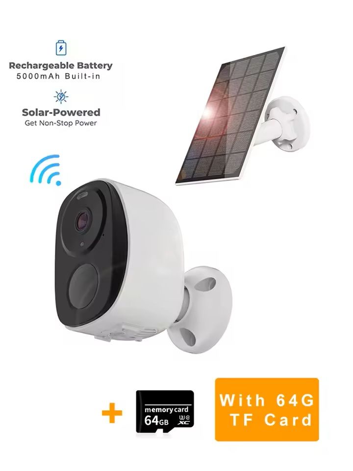 Wireless Outdoor Security Camera  2K Resolution BatteryPowered With Spotlight Siren And TwoWay Audi 3