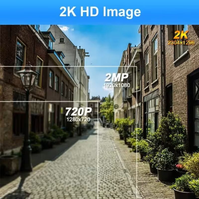 Wireless Outdoor Security Camera  2K Resolution BatteryPowered With Spotlight Siren And TwoWay Audi 7