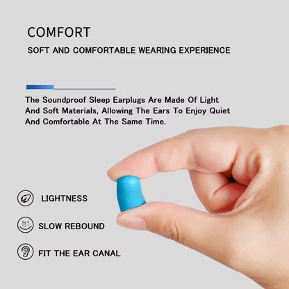 NoiseReducing Foam Earplugs  Soft Comfort Fit For Sleep Travel  Focus 3