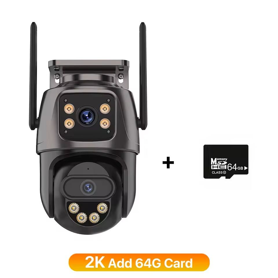 6K 9MP WiFi Outdoor PTZ Security Camera  Triple Lens Dual Screen 8x Zoom AI Motion Tracking 2