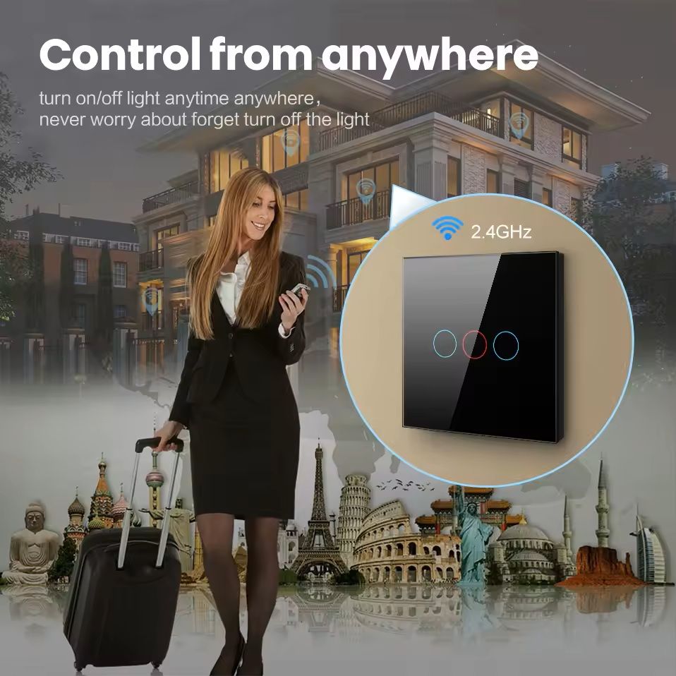 WiFiZigbee Smart Light Switch  Touch Control No Neutral Wire Required Compatible With Alexa  Google 15