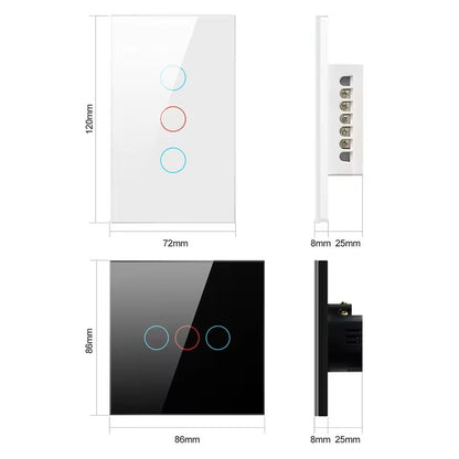WiFiZigbee Smart Light Switch  Touch Control No Neutral Wire Required Compatible With Alexa  Google 4