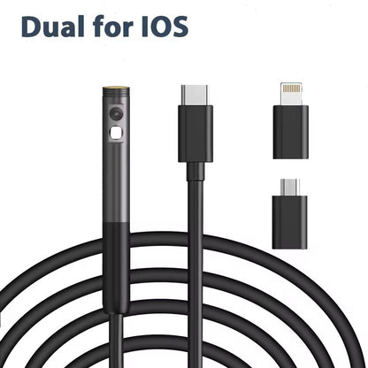 3in1 Waterproof USB Endoscope Inspection Camera  8mm Lens 1200P HD 6 LED Lights IP67 Waterproof 1