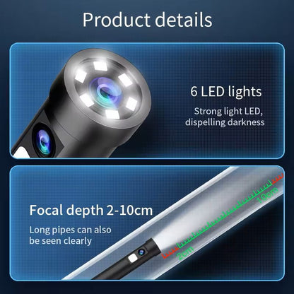 3in1 Waterproof USB Endoscope Inspection Camera  8mm Lens 1200P HD 6 LED Lights IP67 Waterproof 5