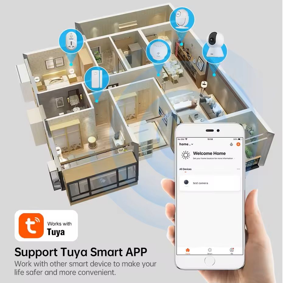5MP Tuya Smart Mini WiFi IP Camera  Indoor Security With AI Human Detection Auto Tracking And TwoWa 5