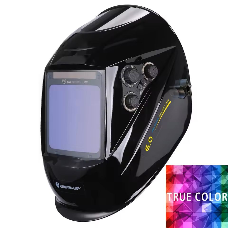 Auto Darkening Welding Helmet 100x97mm Large View True Color 4 Sensors for MIG MAG MMA Welder
