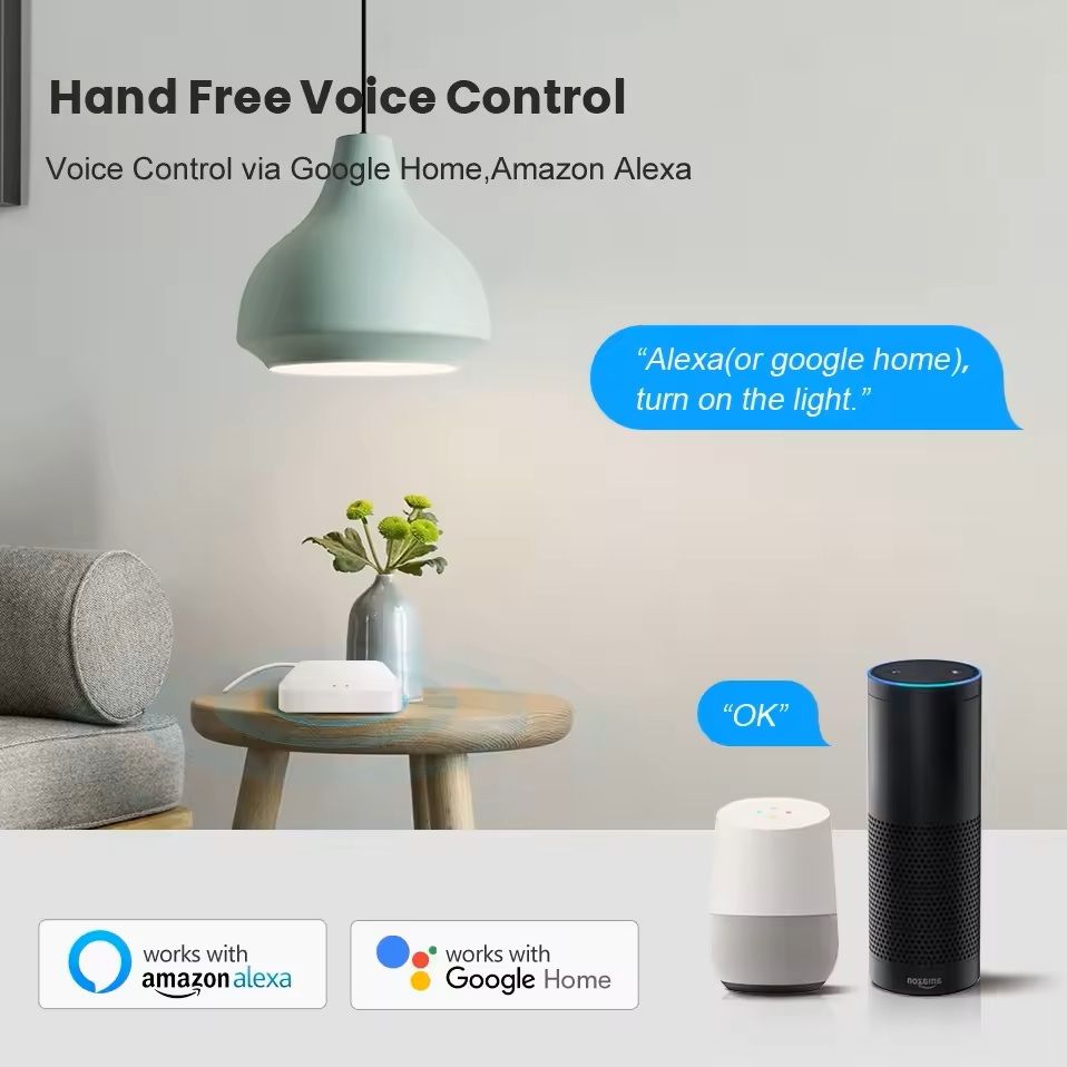 Smart Home Hub With Zigbee WiFi Bluetooth Compatibility  Works With Alexa And Google 6