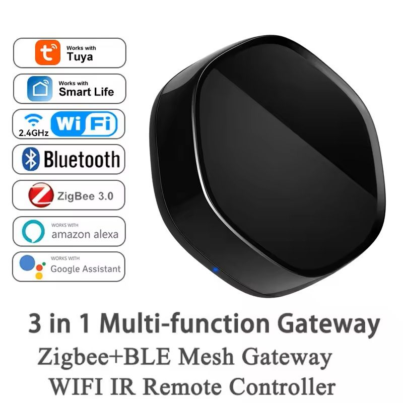 Smart Home Hub With Zigbee WiFi Bluetooth Compatibility  Works With Alexa And Google 8