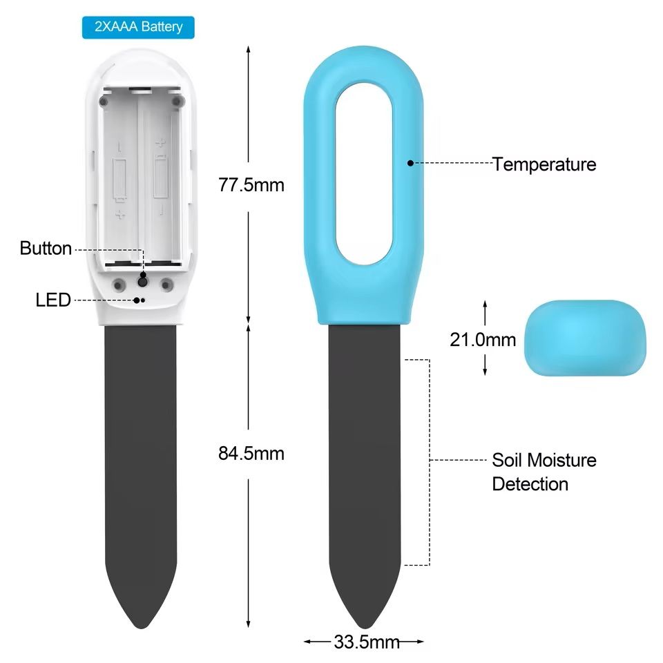 Smart Zigbee Soil Moisture And Temperature Sensor With App Monitoring 4