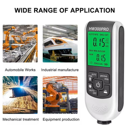 Car Paint Thickness Gauge Tester With Digital Display  02000um Range For Automotive Coating And Met