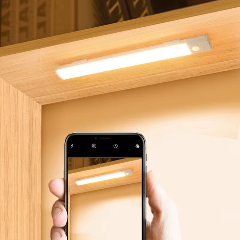 Wireless Rechargeable LED Cabinet Light With Motion Sensor  Battery Operated Lighting For Closet Ki 1