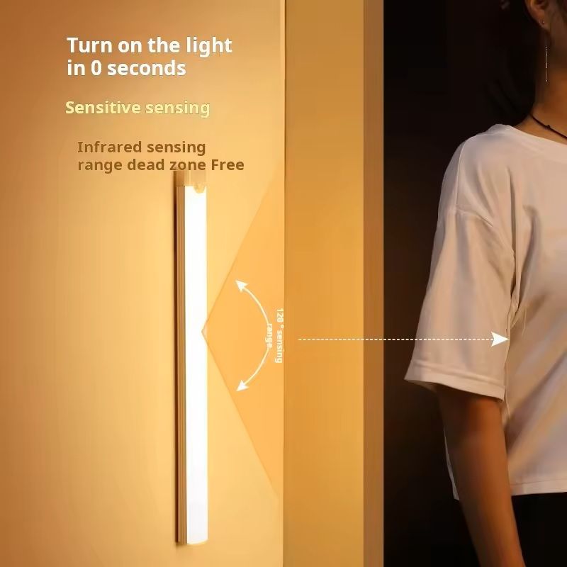 Wireless Rechargeable LED Cabinet Light With Motion Sensor  Battery Operated Lighting For Closet Ki 2