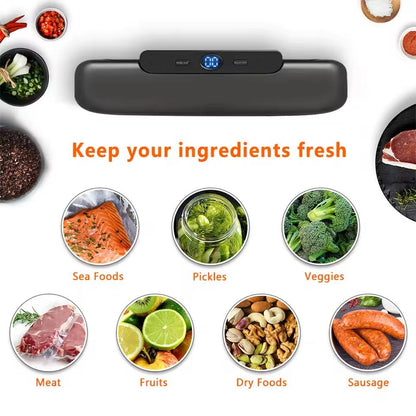 Vacuum Sealer Packaging Machine With 10 Free Bags  Compact Food Saver For Kitchen Storage And Fresh 4
