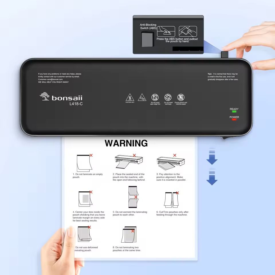 Thermal Laminator 9 Inch Portable Machine For Documents Photos Posters Home Office School 3