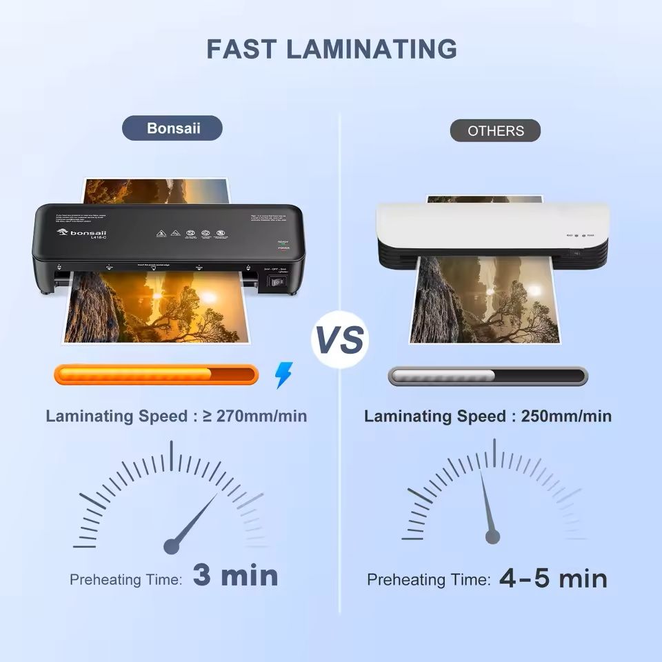 Thermal Laminator 9 Inch Portable Machine For Documents Photos Posters Home Office School 4