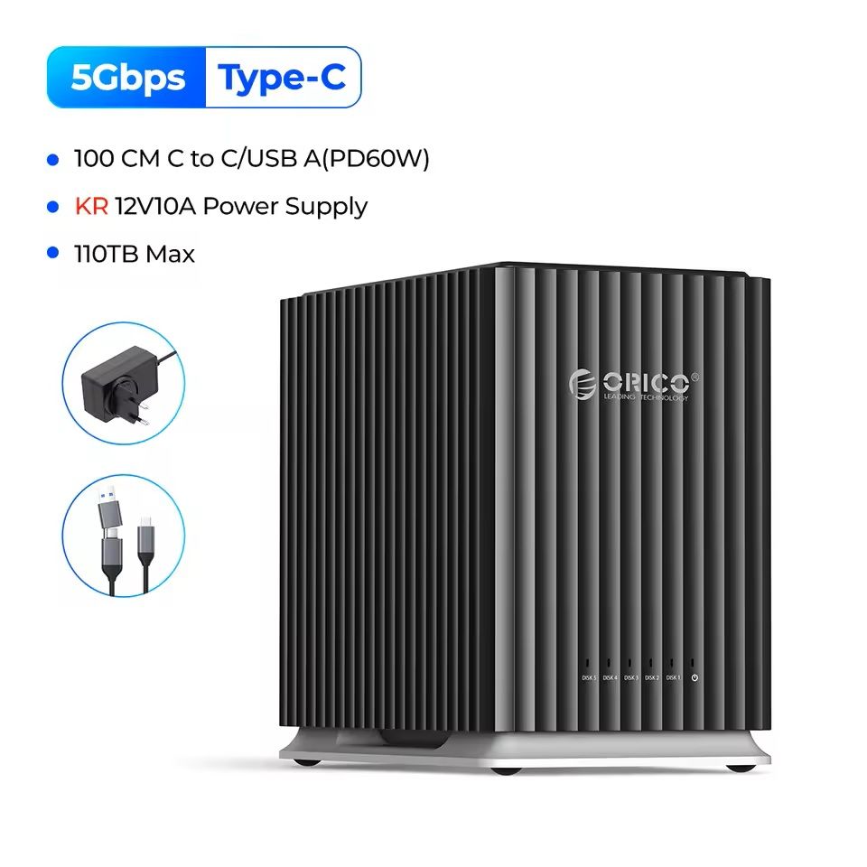 Dual Bay Hard Drive Docking Station With Type C For 35 Inch HDD Storage Backup 4
