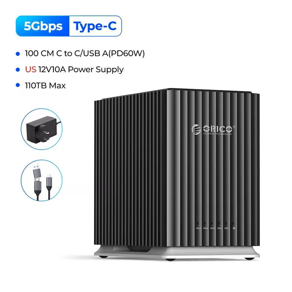 Dual Bay Hard Drive Docking Station With Type C For 35 Inch HDD Storage Backup 7