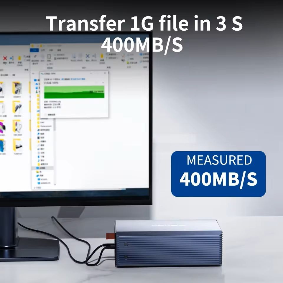Dual Bay External Hard Drive Enclosure With RAID Function And USB Support 1