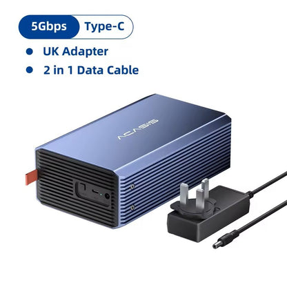 Dual Bay External Hard Drive Enclosure With RAID Function And USB Support 2