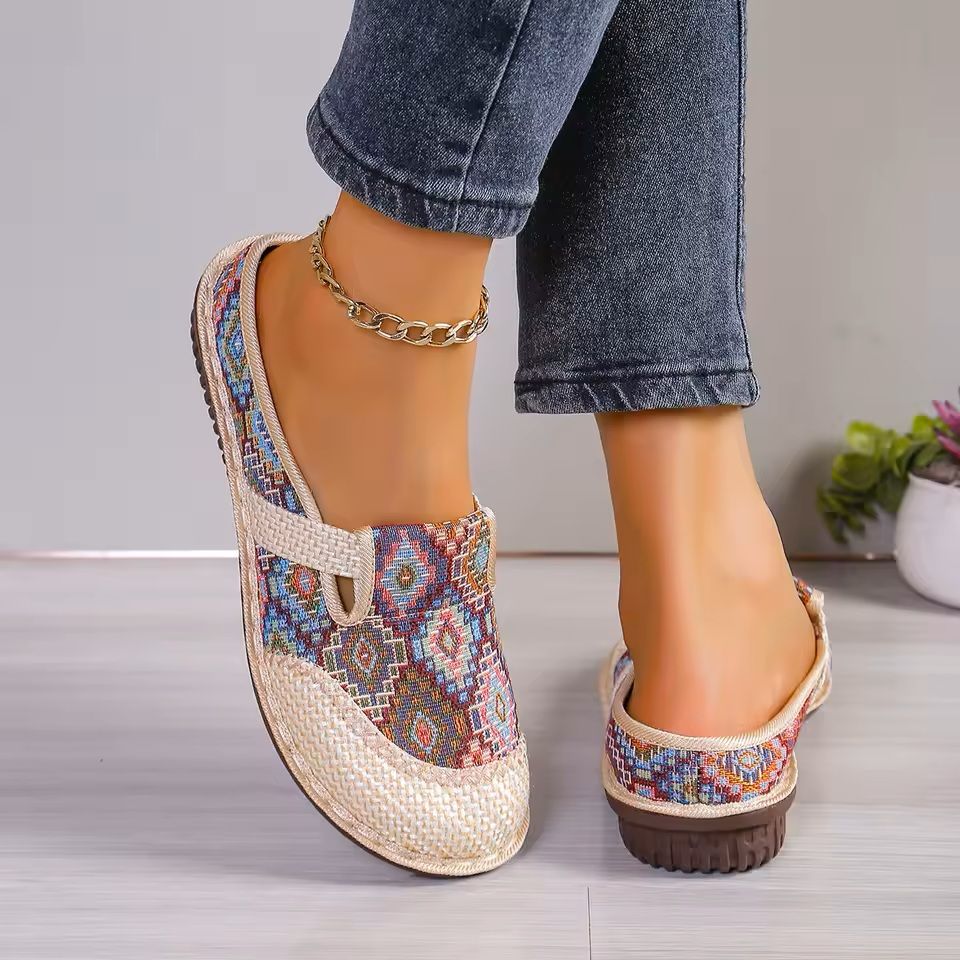 Lightweight Slip On Womens Sneakers Soft Sole Casual Mules For Summer Comfort 8