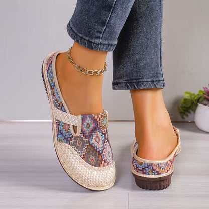 Lightweight Slip On Womens Sneakers Soft Sole Casual Mules For Summer Comfort 8