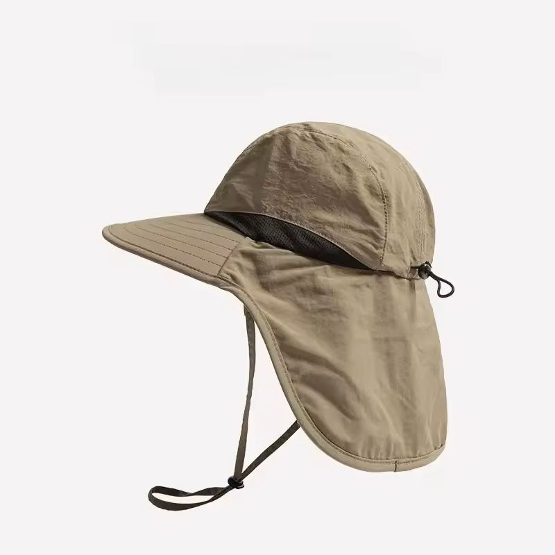 Wide Brim Waterproof Quick Dry Bucket Hat With Neck Flap 0