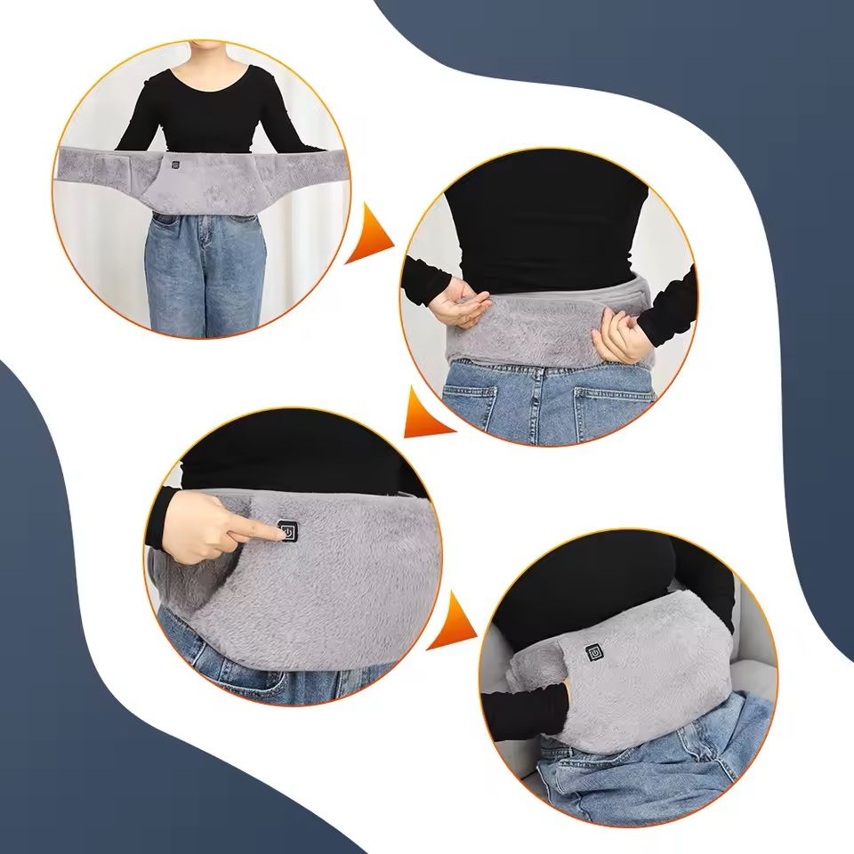Electric Graphene Heating Pad With 3 Levels USB Rechargeable Abdominal Warmer For Hand And Waist 3