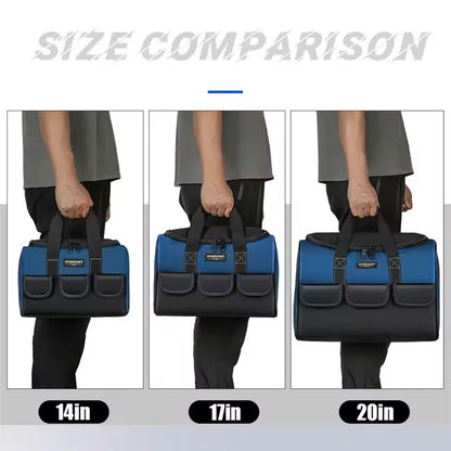 Square Tool Bag Large Capacity Waterproof Organizer With Multi Pockets For Electrician Tools 5