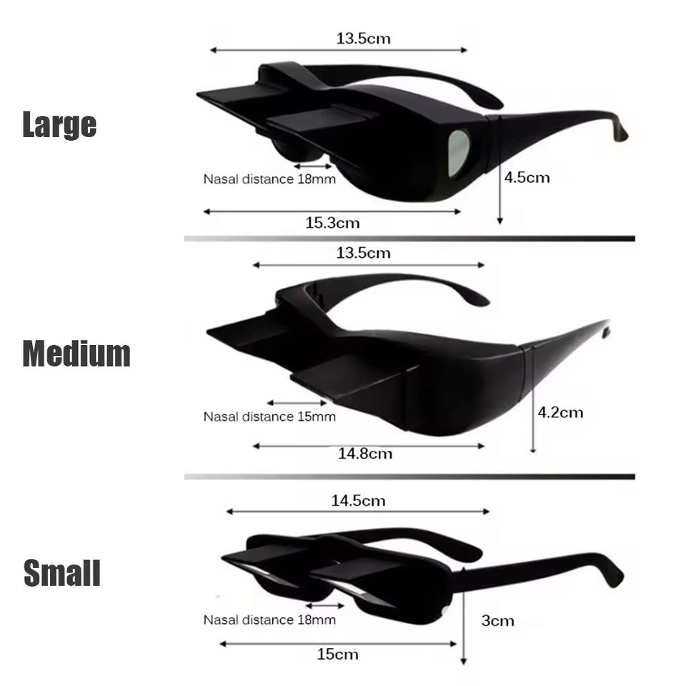 Lazy Periscope Reading Glasses Horizontal Prism Spectacles For Bed And TV 2