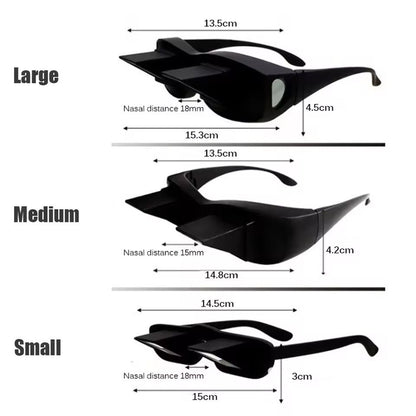 Lazy Periscope Reading Glasses Horizontal Prism Spectacles For Bed And TV 2