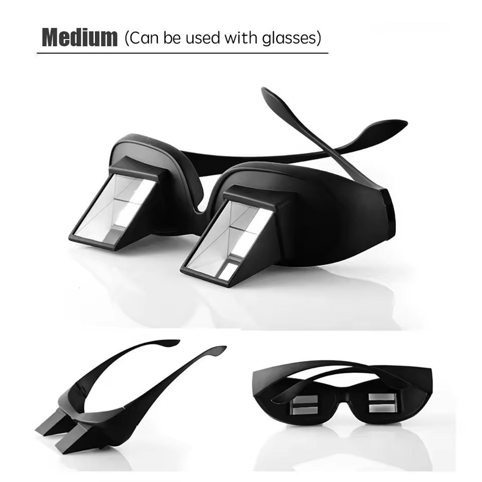 Lazy Periscope Reading Glasses Horizontal Prism Spectacles For Bed And TV 6