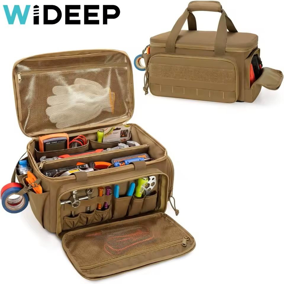 Heavy Duty Tactical Tool Bag 14 Inch Portable Organizer With Non Slip Base 1