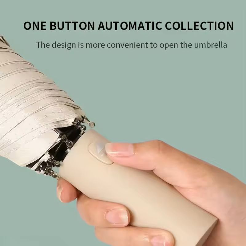 24Bone Automatic Umbrella  Durable Windproof  UVProtective Compact Canopy 7