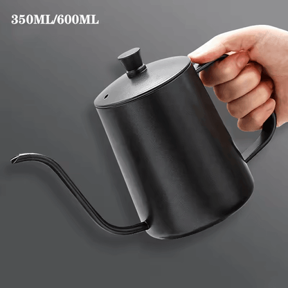 Stainless Steel Gooseneck Drip Kettle 350ml 600ml Non Stick Food Grade Precision Pour Over Coffee and Tea Pot