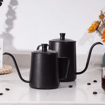 Stainless Steel Gooseneck Drip Kettle 350ml 600ml Non Stick Food Grade Precision Pour Over Coffee A