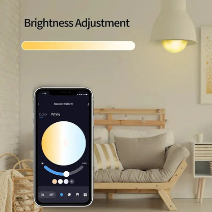 LED Smart Bulb RGB Tuya Lamp Dimmable Ampoule LED Light With Bluetooth APP Control Music Sync 5