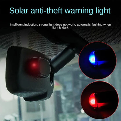 Solar Powered Car Fake Security Light  Super Bright Flashing Imitation Alarm Lamp Wireless AntiThef 5